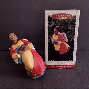 Vintage Keepsake Hallmark Ornament Celebration Of Angels Kwanzaa #2